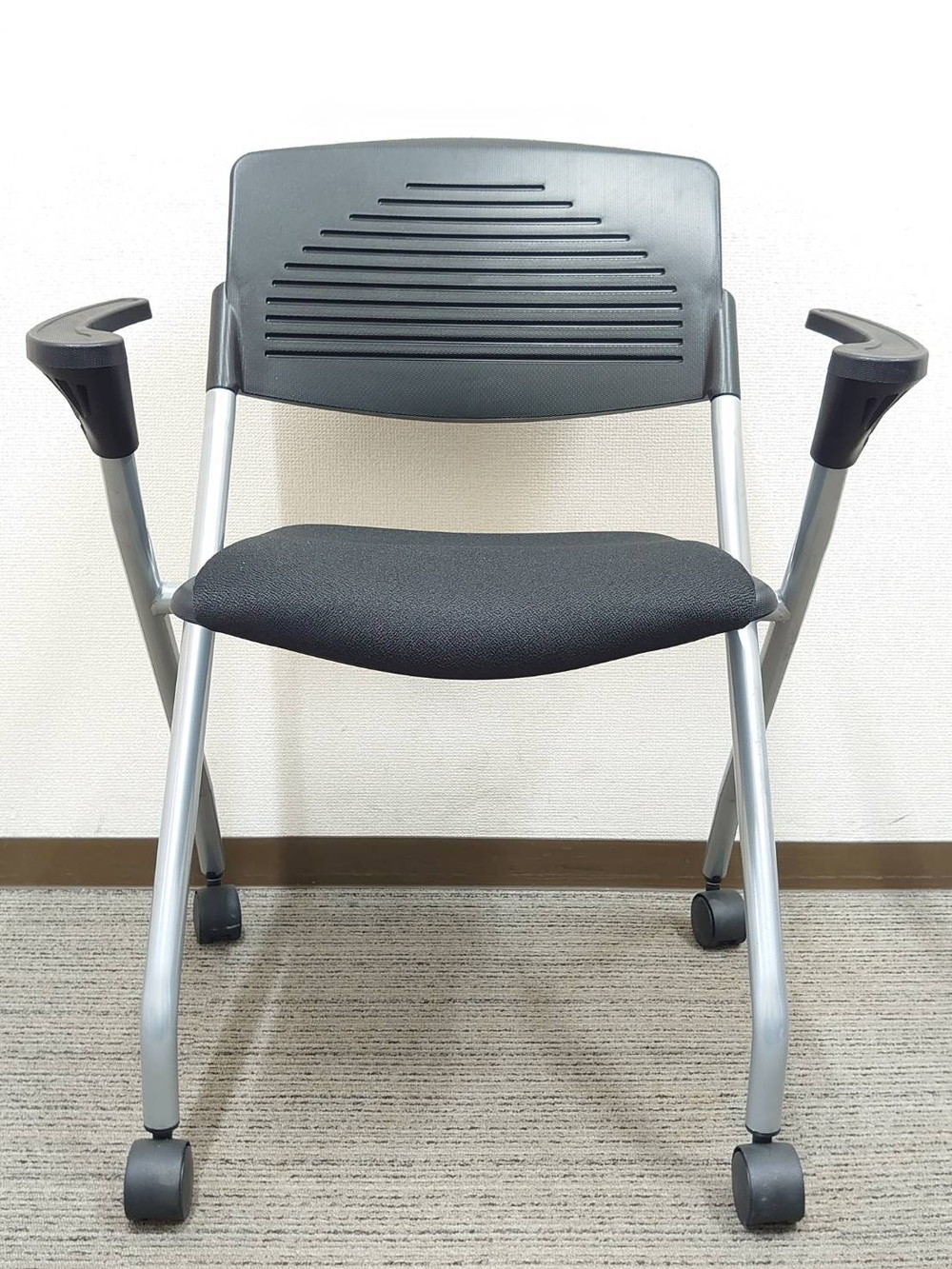 【中古・送料無料 地域限定】10脚セット 会議椅子 ミーティング用チェア