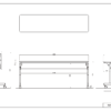 【法人様限定】送料無料 シンプルフォールディングテーブルⅢ W1800xD450 ホワイト RFFT3-1845WH